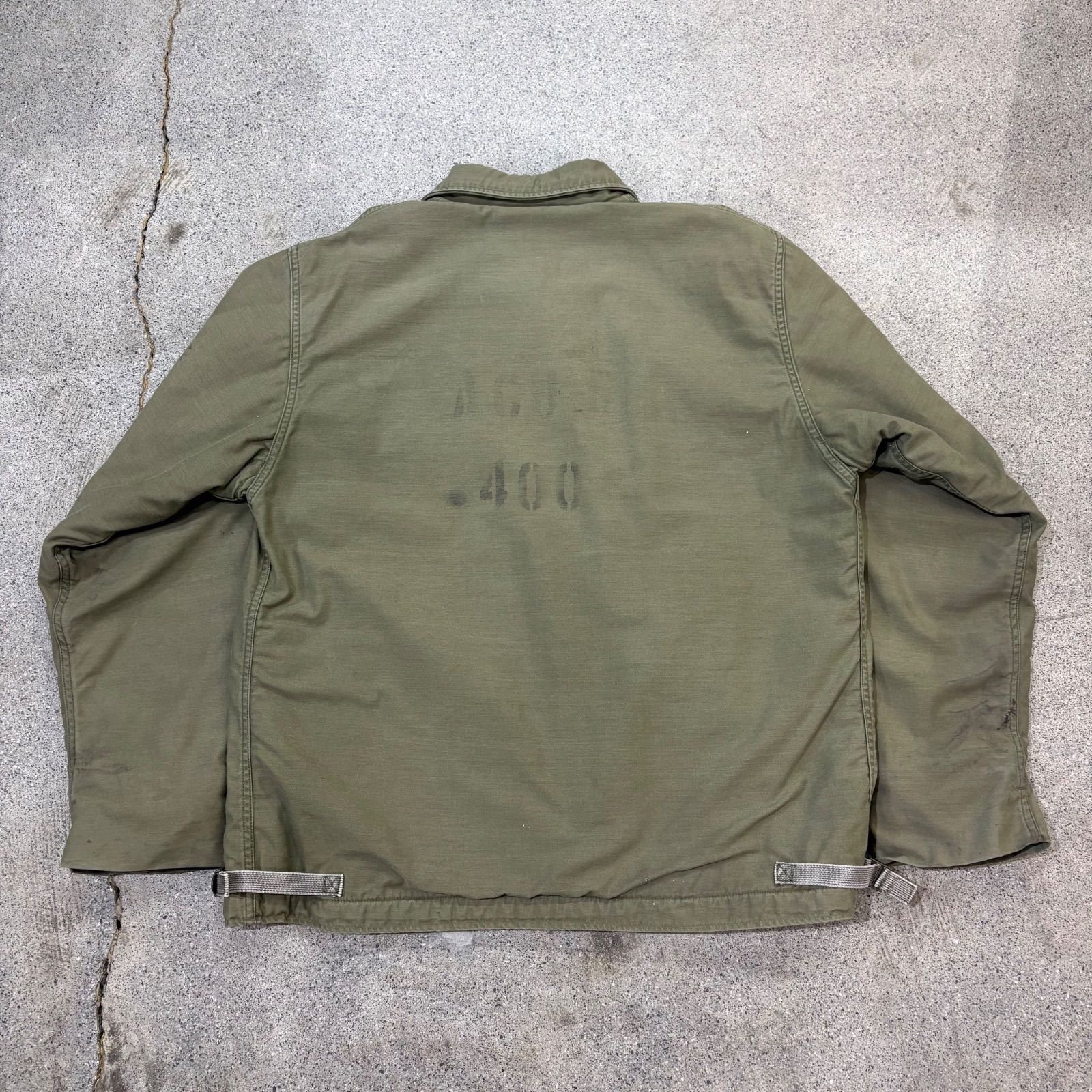 Military】80s US NAVY A-2 Deck Jacket X-Large 