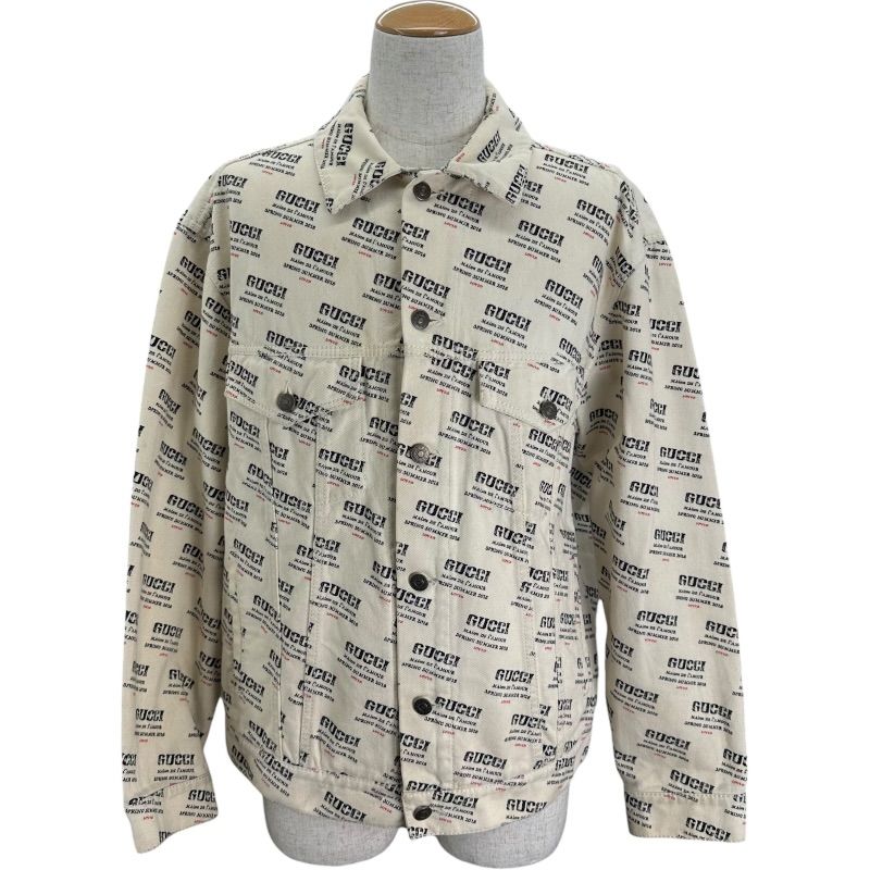 グッチ GUCCI ロゴ総柄トラッカージャケット 519927 アイボリー