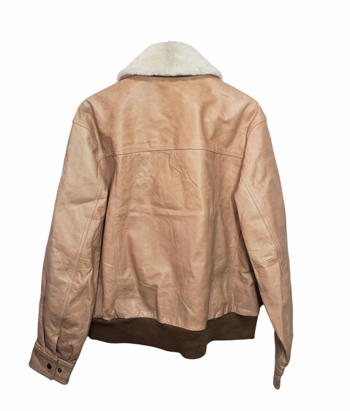 00s ティンバーランド Timberland レザージャケット G-1タイプ 襟ボア