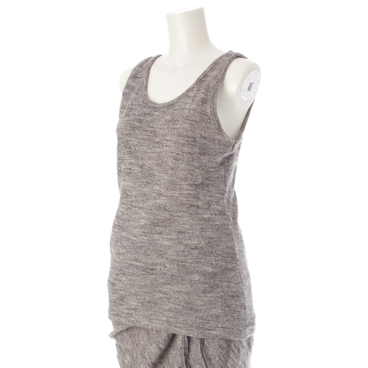 イッセイミヤケ ウール シルク混 筆タグ 変形 ニット 長袖トップス