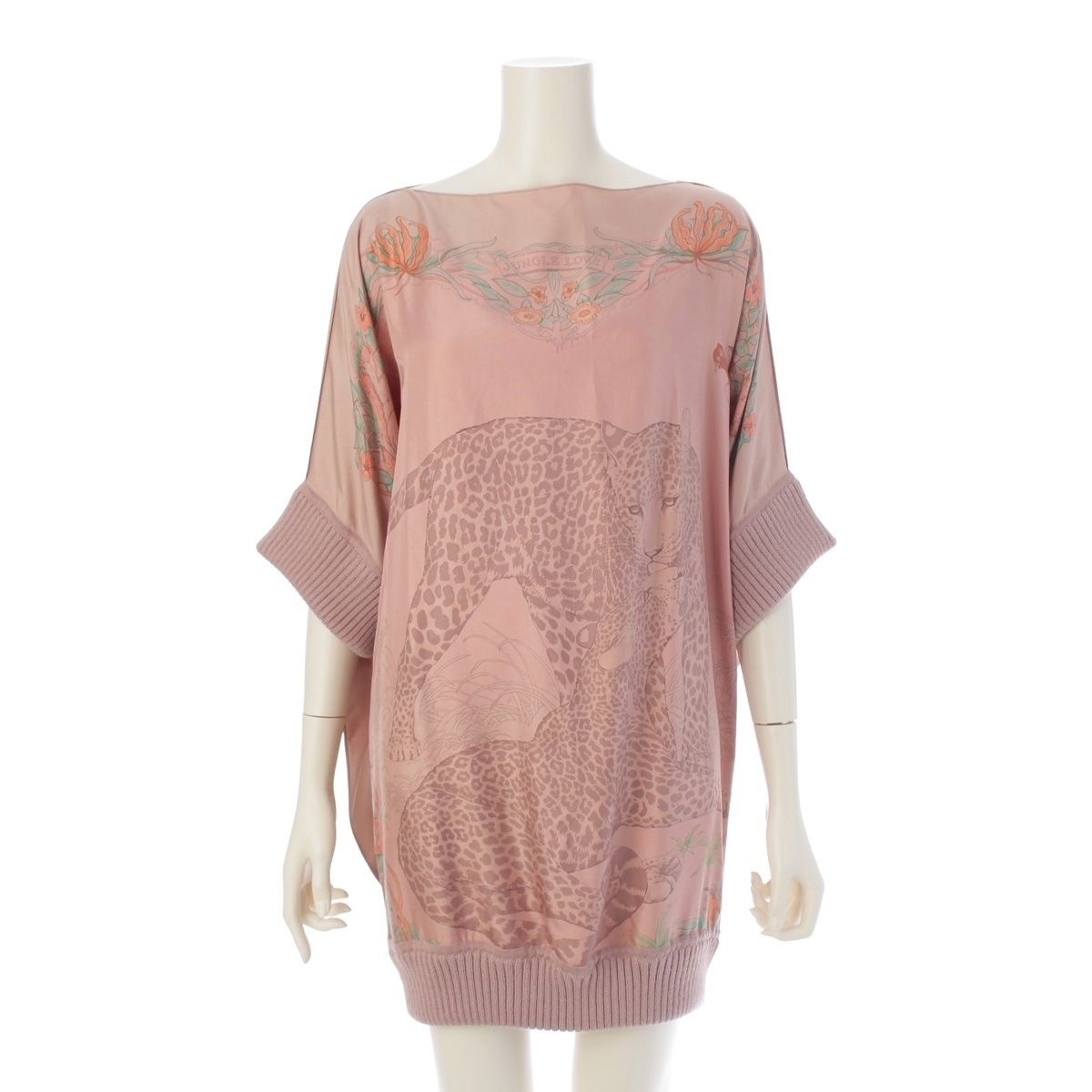 エルメス Hermès アルパカ ニット ワンピース チュニック38 中古・古着通販】HERMES (エルメス) Vネックカシミヤニットワンピース