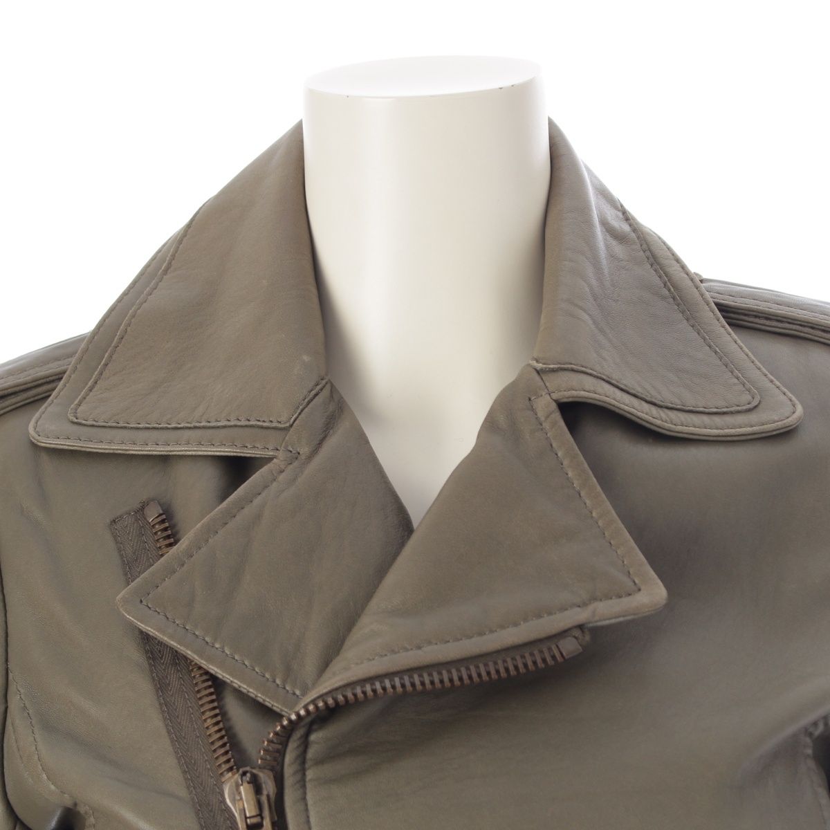 バレンシアガ レザー ラムスキン ダブル ブルゾン ライダース