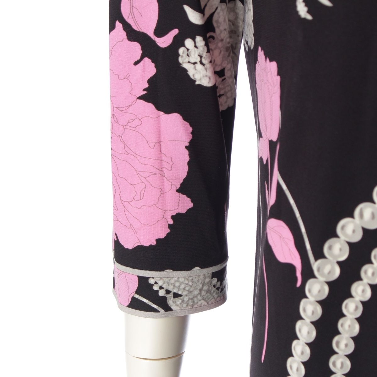 レオナール カンカン フラワー 花柄 総柄 ワンピース ドレス 0360303