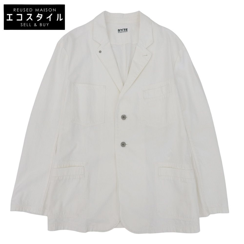 SHOP YOHJI COTTON CHINA JACKET(S White): S