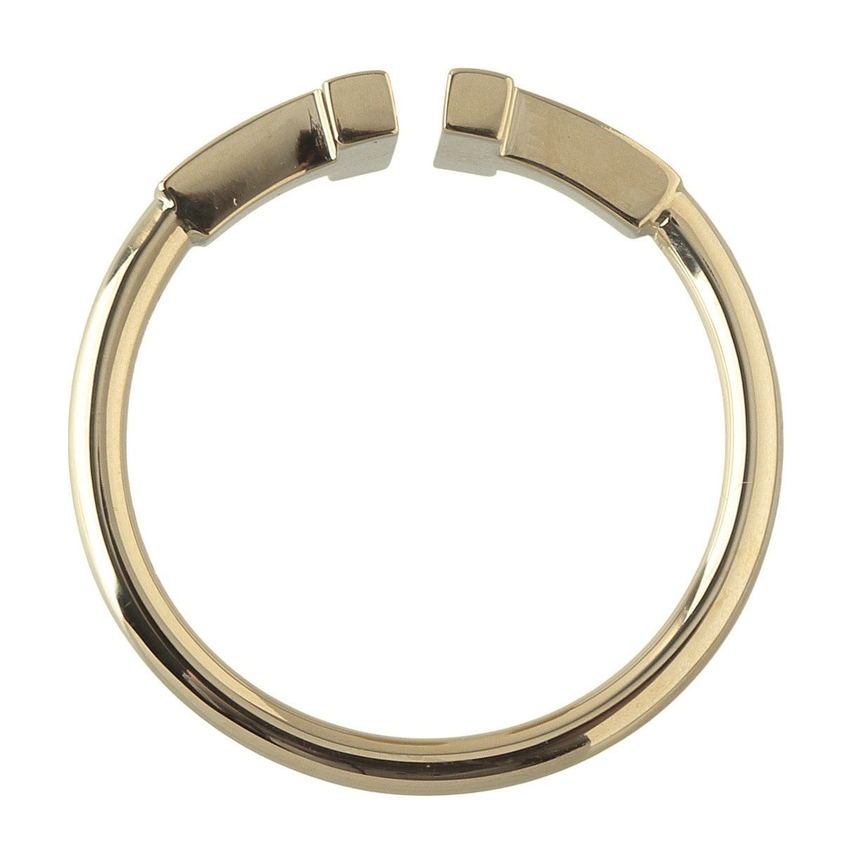 ティファニー Tワイヤー リング 14号 Au750YG 新品仕上げ済 TIFFANY