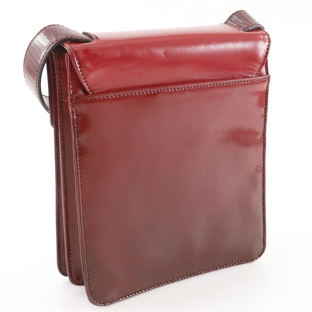 PRADA】プラダ グラデーション エナメル 赤 レディース ショルダー