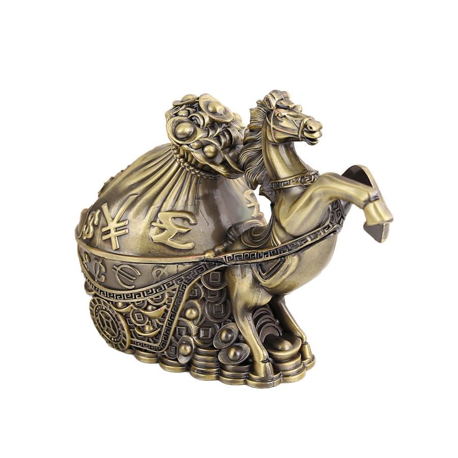 新品未使用 卓上灰皿 合金製金属工芸品 来客用装飾品 十二支動物型