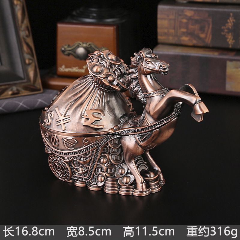 新品未使用 卓上灰皿 合金製金属工芸品 来客用装飾品 十二支動物型