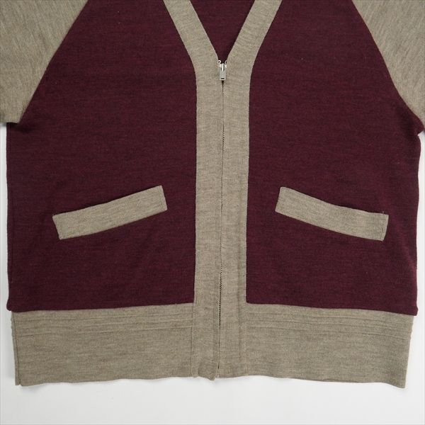 アットラスト　ツートーンジップニット カーディガン　38 ブッチャープロダクツ アットラスト ツートーンジップニット カーディガン 38 ブッチャー