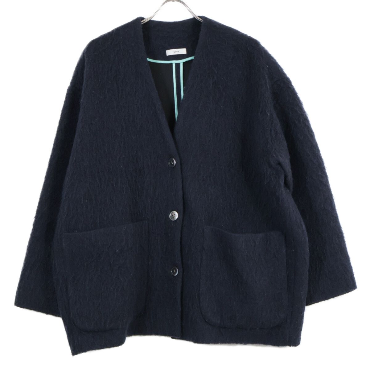 yori ヨリ ﾈｲﾋﾞｰ YR2125-098AW-4 ｳｰﾙﾓﾍｱ ｼｬｷﾞｰ ｼﾞｬｹｯﾄ F - メルカリ