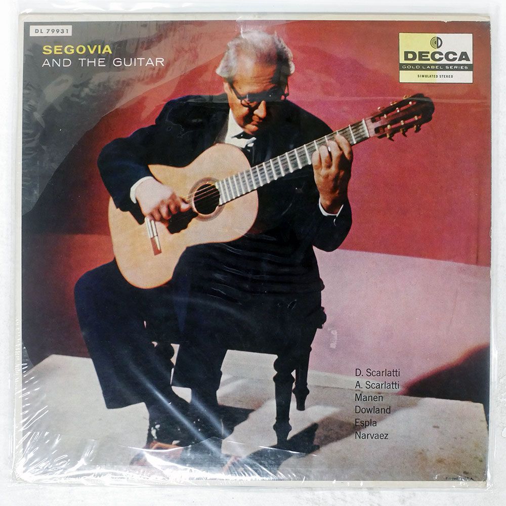 米 US盤 アンドレスセゴビア/SEGOVIA AND THE GUITAR/DECCA DL79931 LP