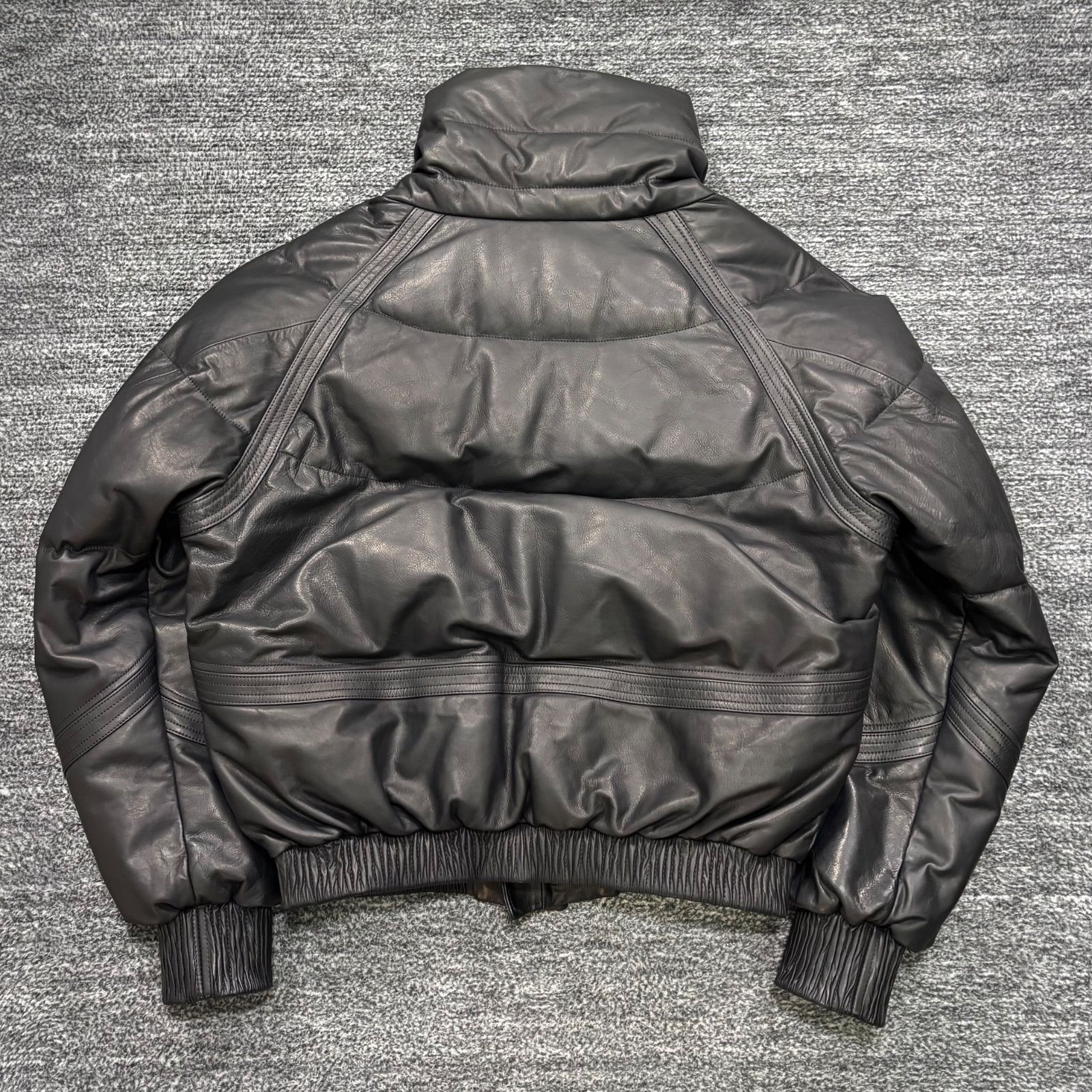 極美品 rin Leather Down Jacket S onffo ttaggg リン タグー レザー