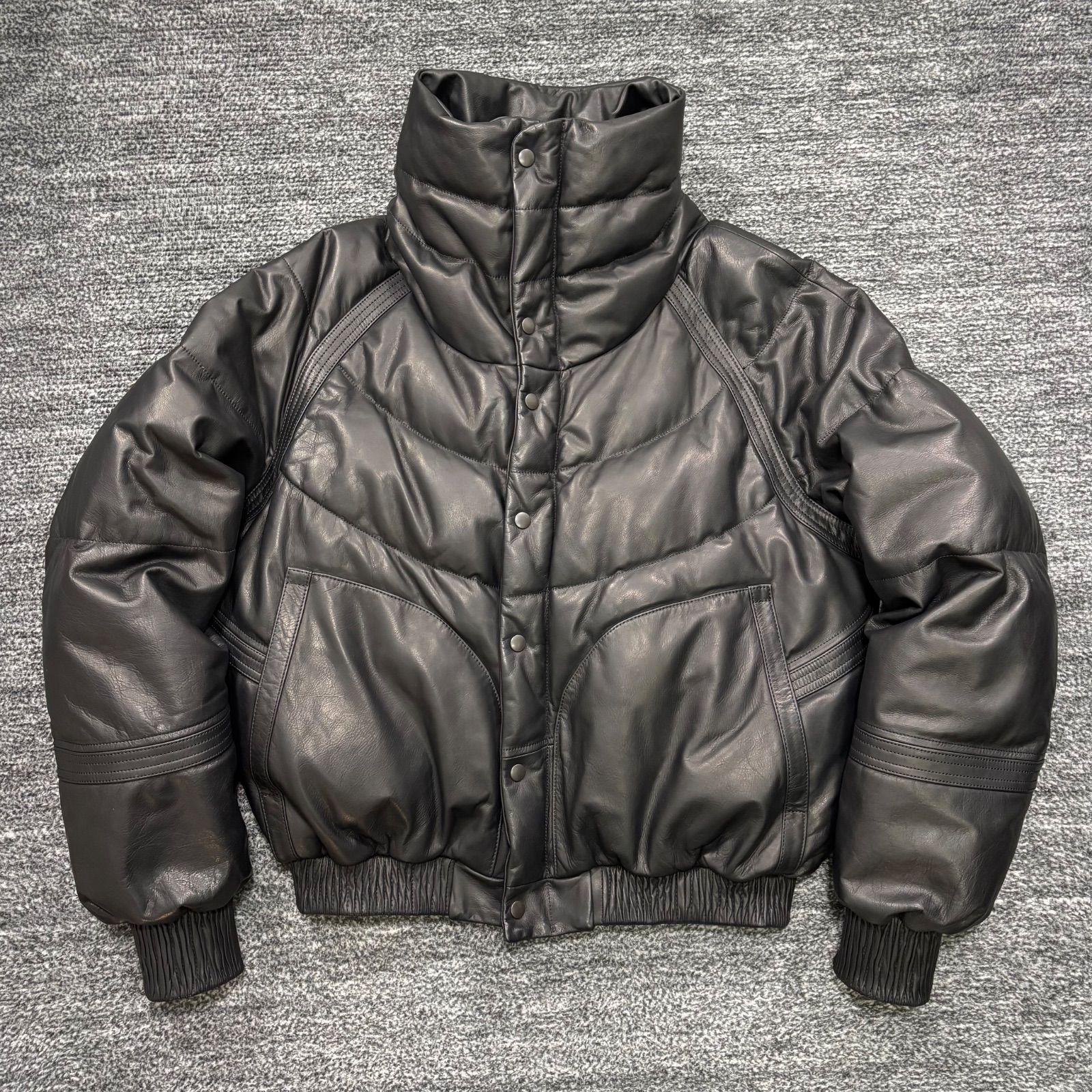 極美品 rin Leather Down Jacket S onffo ttaggg リン タグー レザー