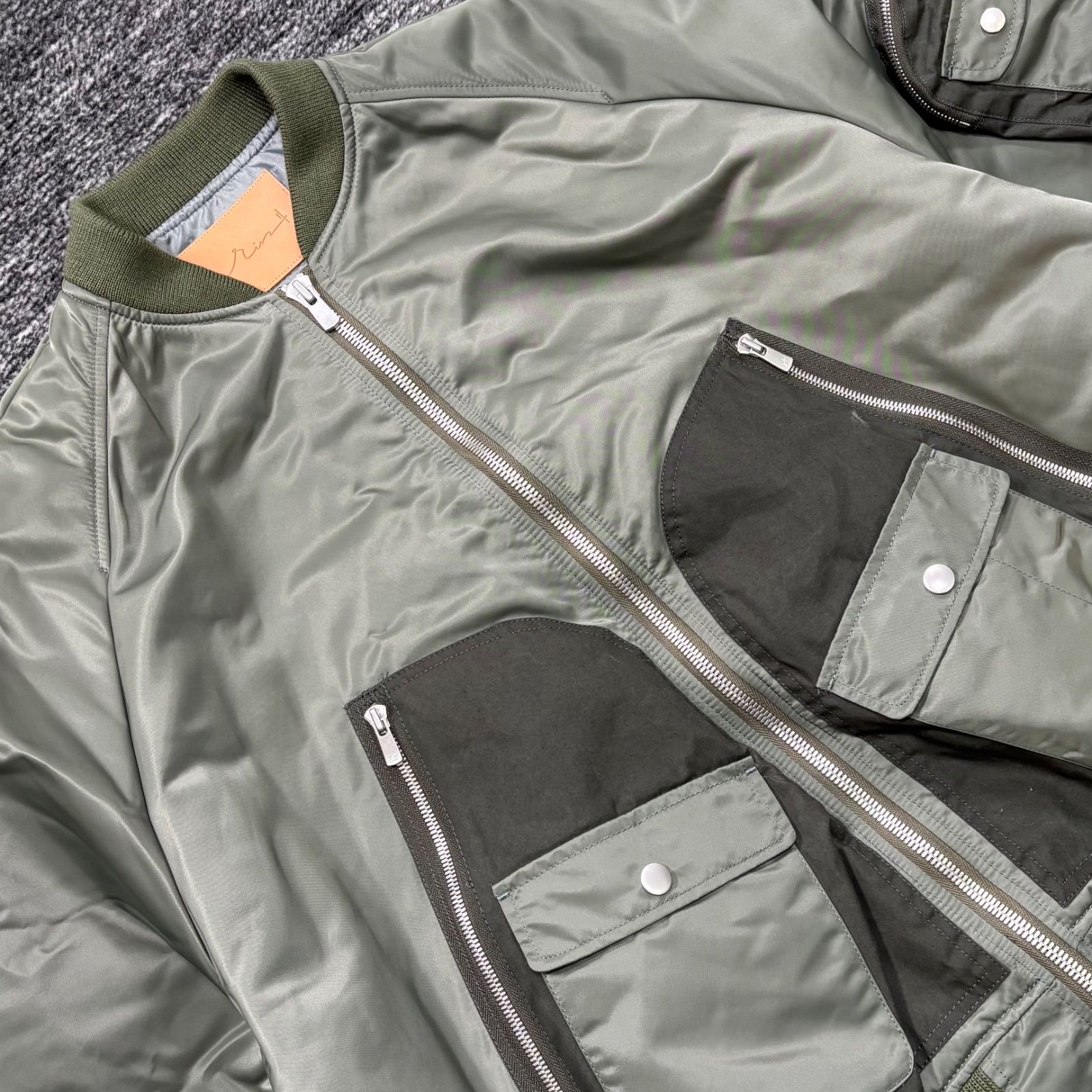 極美品 rin Combat Drape MA-1 Jacket Olive M onffo ttaggg リン
