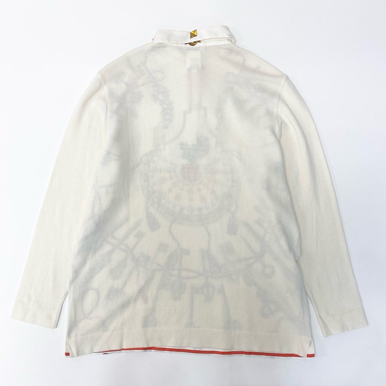 87a29 HERMES エルメス 長袖シャツ 長袖ニットセーター 異素材切替  