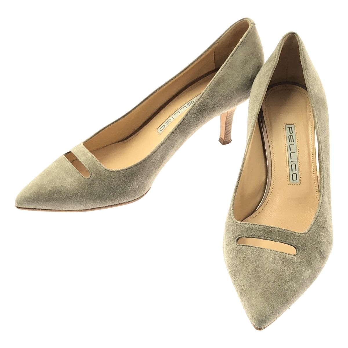 PELLICO / ペリーコ | ANIMA スエード パンプス | 37 | ベージュ