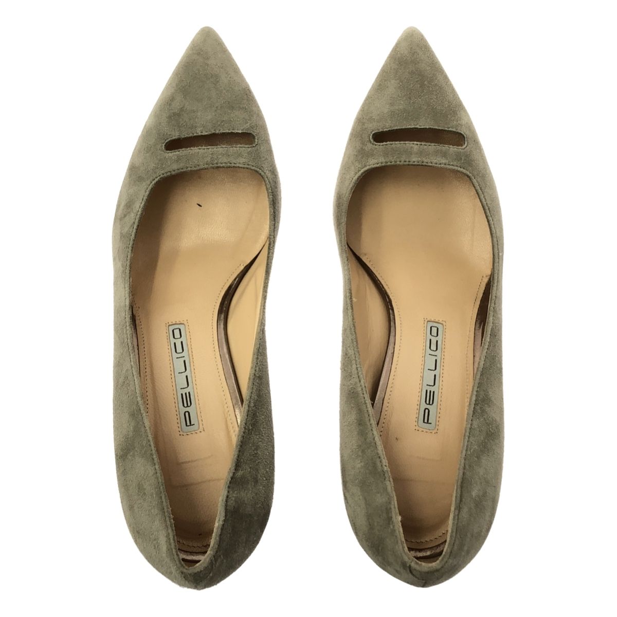 PELLICO / ペリーコ | ANIMA スエード パンプス | 37 | ベージュ