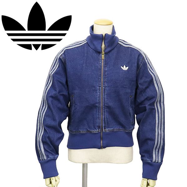 adidas (アディダス) TE651 KD2913 WOMENS FBIRD TT DENIM トラックトップ ミディアムヴィンテージ AD358 S