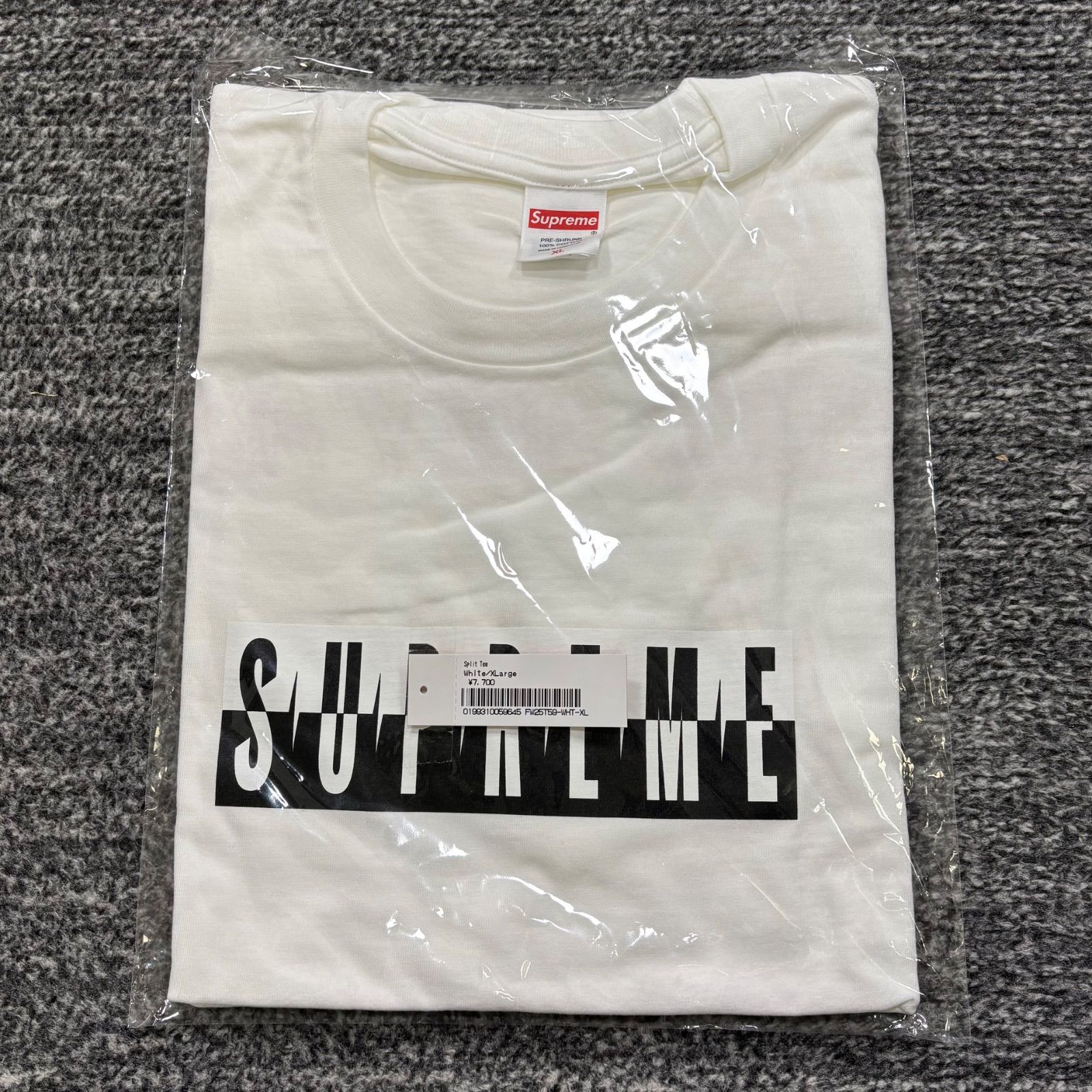 未使用品 Supreme Split Tee White XL シュプリーム スプリット T