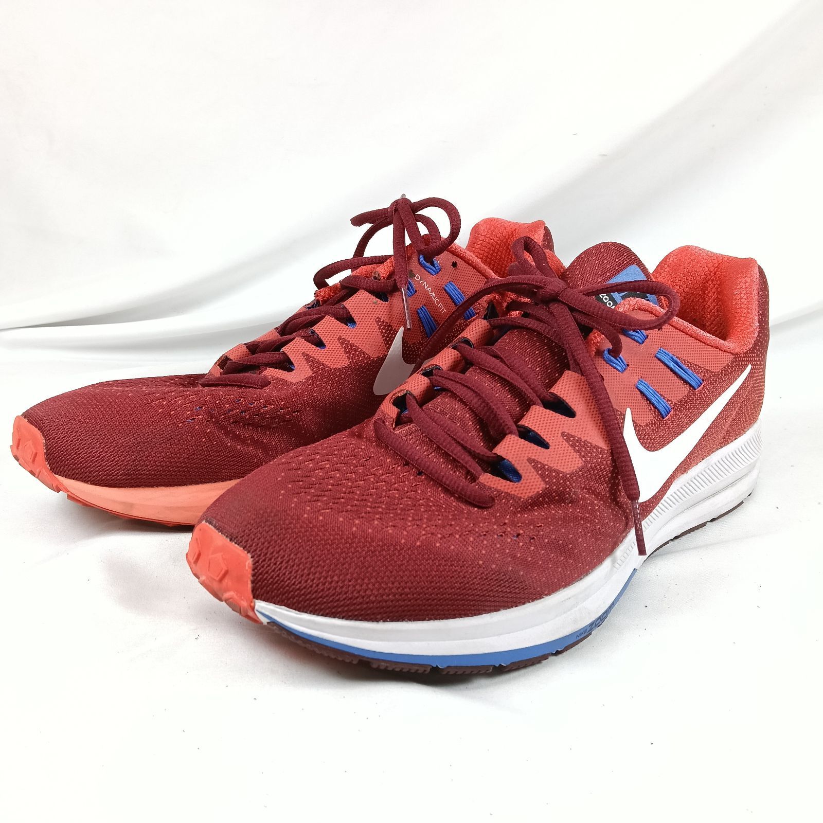 ナイキ　エアズームストラクチャー20 レッド 美品 NIKE エアズーム ストラクチャー20 ランニングシューズ30cm