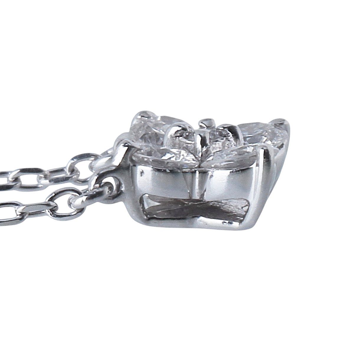 ヴァンドーム青山 ダイヤ ネックレス カローラ 0.27ct 40cm Pt950/850 