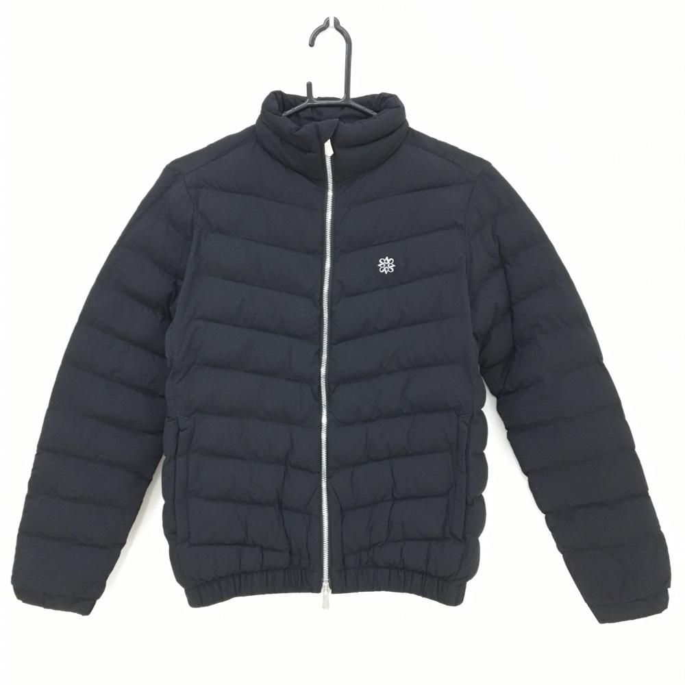 美品】セントアンドリュース 中綿ジャケット 黒 胸元ロゴ レディース M