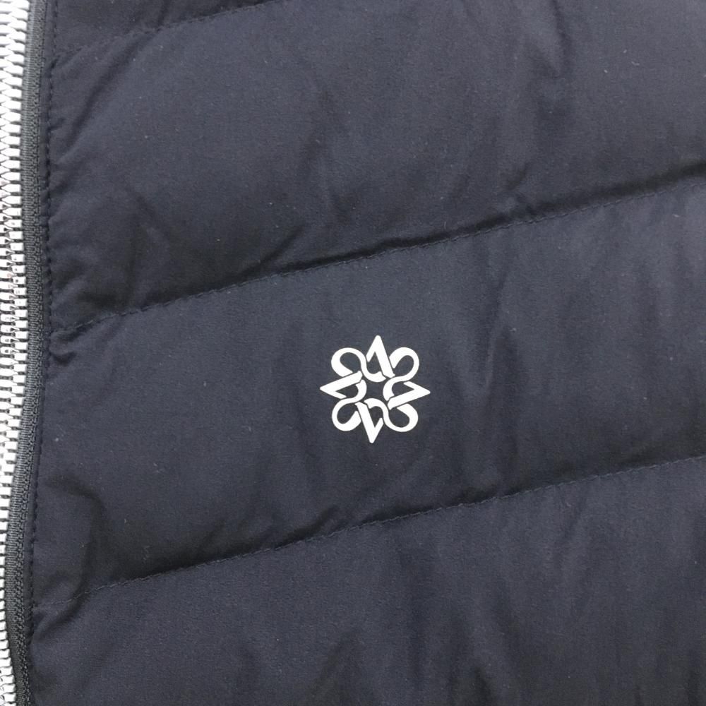 美品】セントアンドリュース 中綿ジャケット 黒 胸元ロゴ レディース M