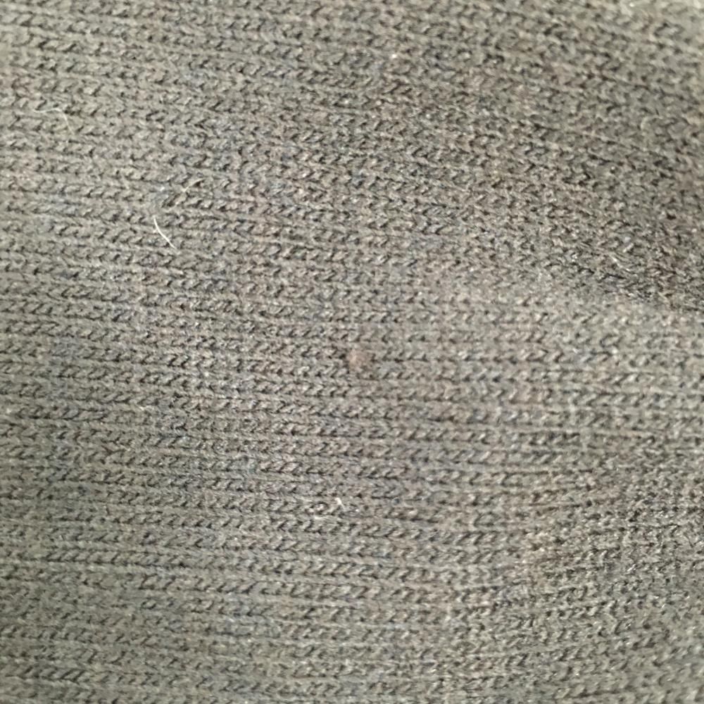 ジュンアンドロペ タートルネックセーター 白×黒 ロゴプリント ウール