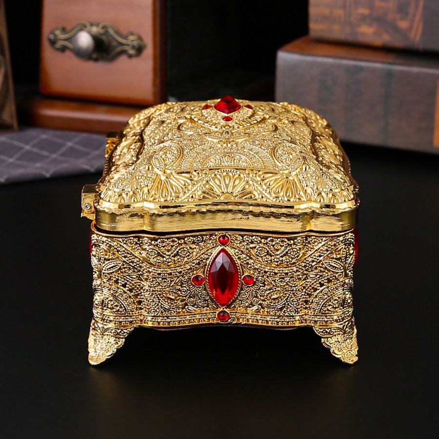 アンティーク ジュエリーボックス 宝石箱 新品未使用 欧風アンティークジュエリーボックス宝石箱 高級金属製