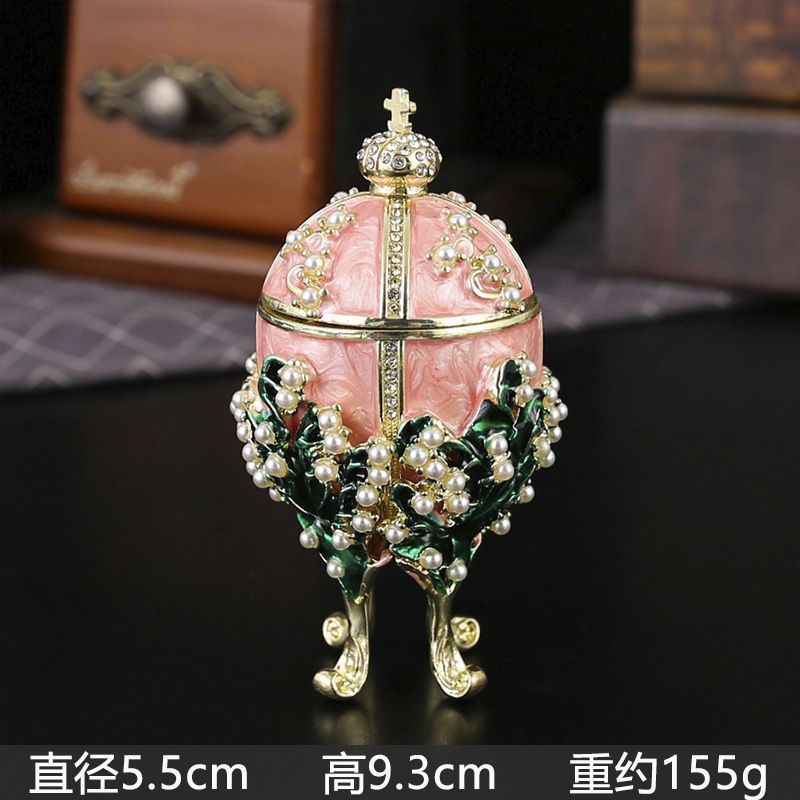 卵型 宝石入れ 新品未使用 新品未使用 欧風卵型ジュエリーボックス新作 工芸贈答品 ロシアン