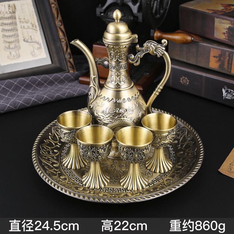 新品未使用 ハイエンド酒器セットギフトボックス 古典的家庭用