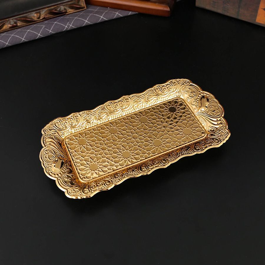 新品未使用 北欧風ハイクラス星型金属製フルーツトレイ 卓上小物 来客