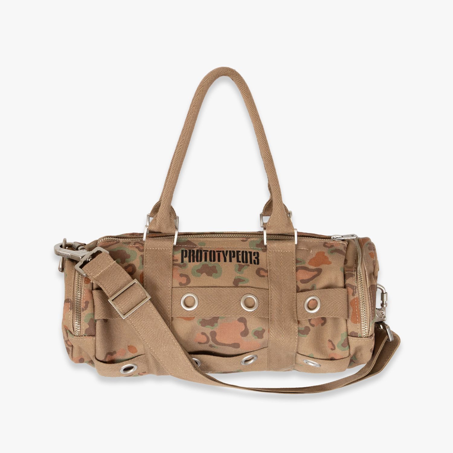 FAKE AS FLOWERS FAF | PROTOTYPE 013 (OLIVE CAMO) ドラムバッグ 