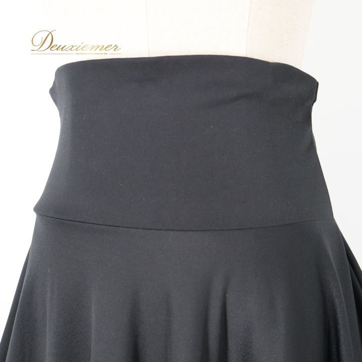 フラメンコ 衣装 ファルダ スカート ブラック系 水玉 ドット柄