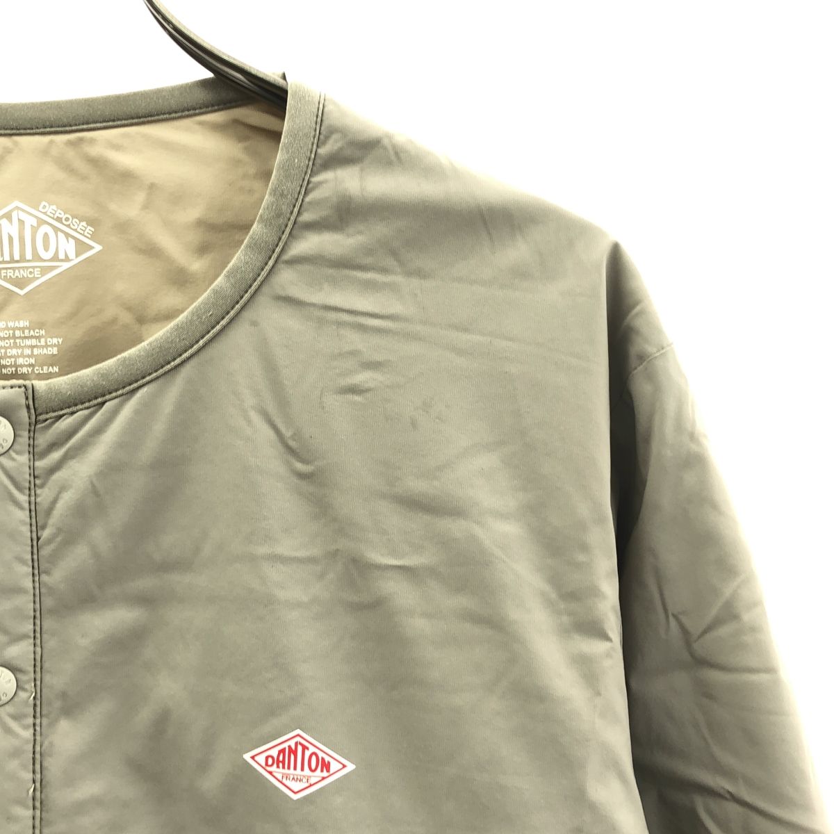 DANTON / ダントン | インサレーション ノーカラー ジャケット | 38