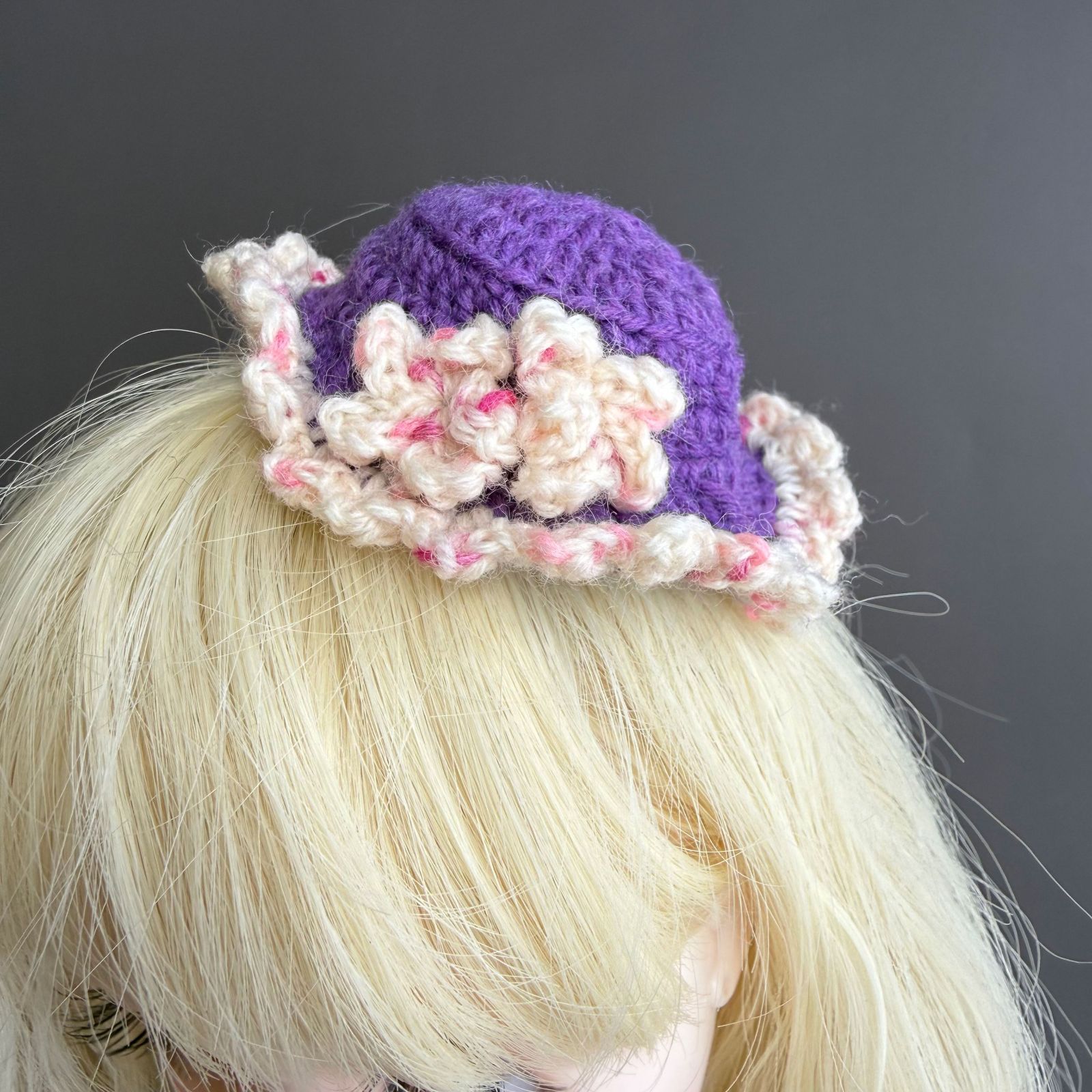 1/6 アウトフィット ワンピース+帽子 ニット パープル ブライス リカ