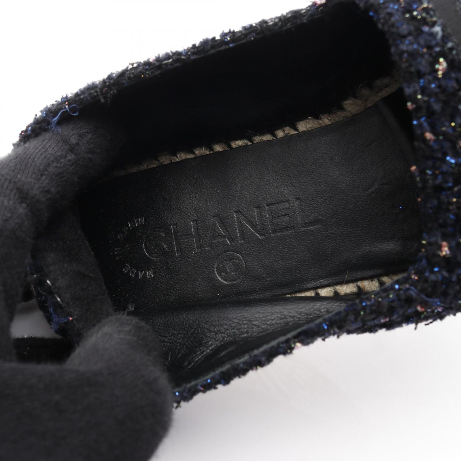シャネル CHANEL スリッポン ココマーク エスパドリーユ B G29762 