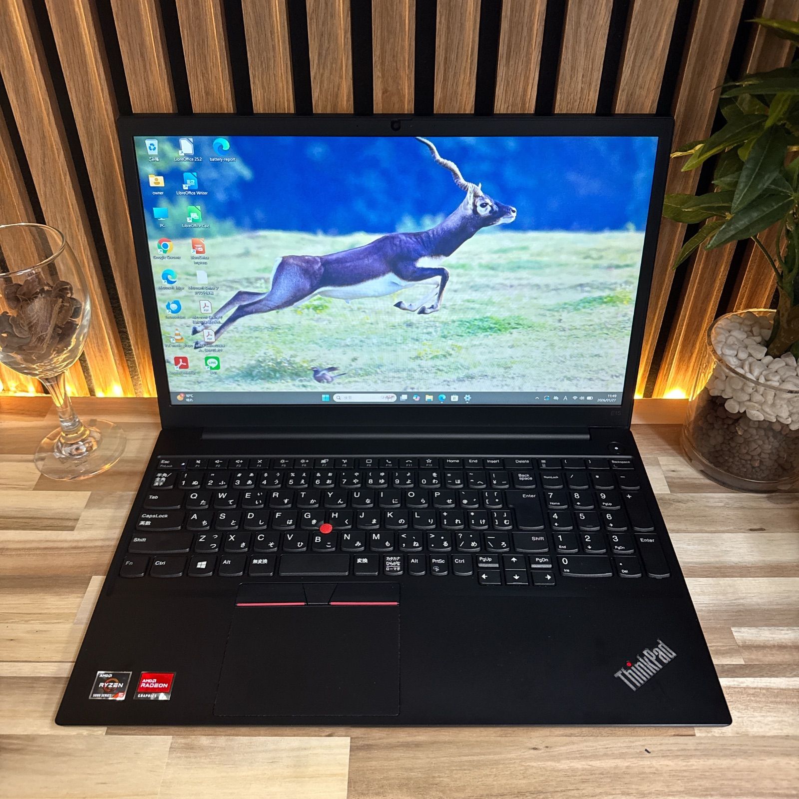 ジャンク】2022年製‼️Lenovo ThinkPad E15☘Ryzen 5 5500U☘️メモリ