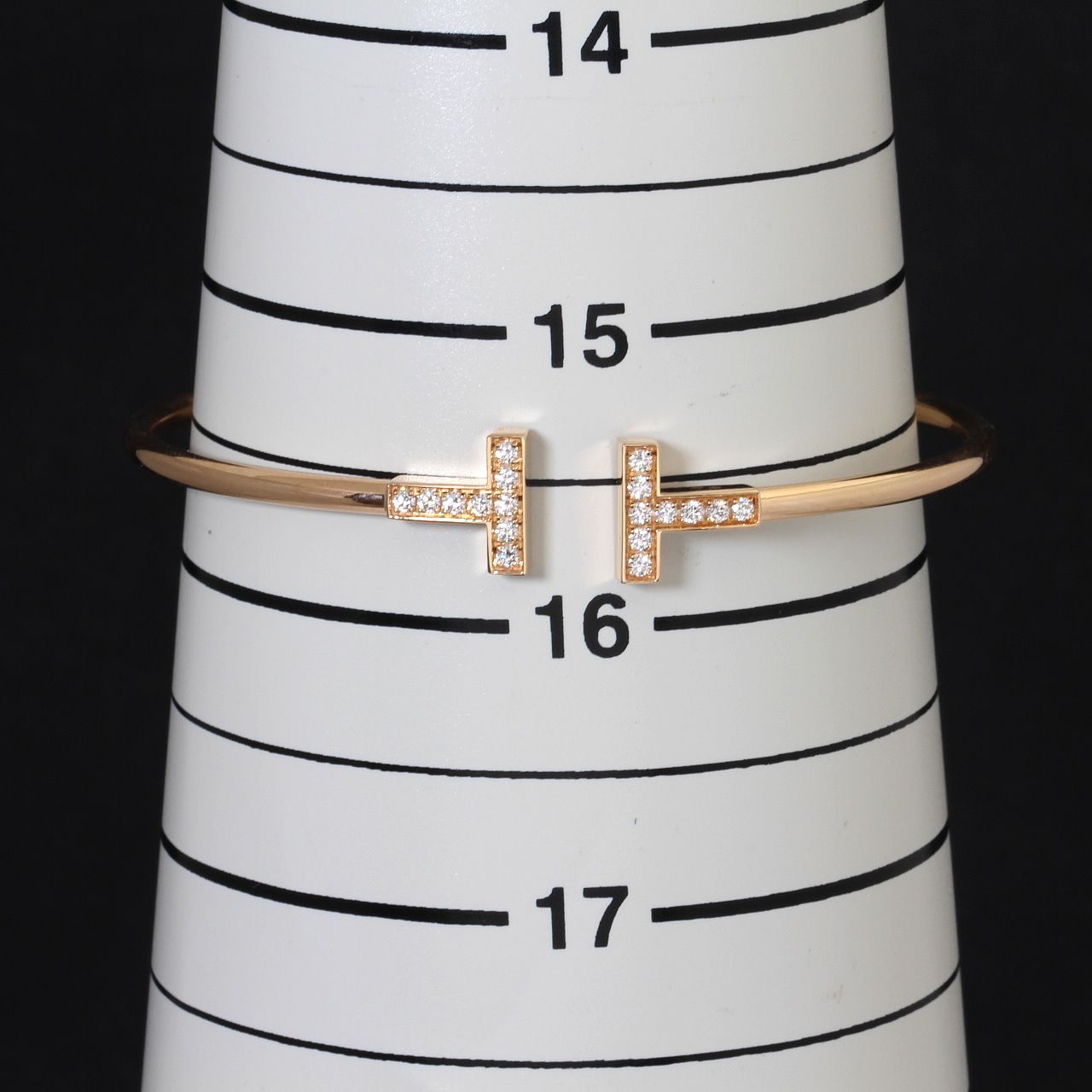 美品 ティファニー TIFFANY&Co. T ワイヤー ブレスレット ダイヤモンド 
