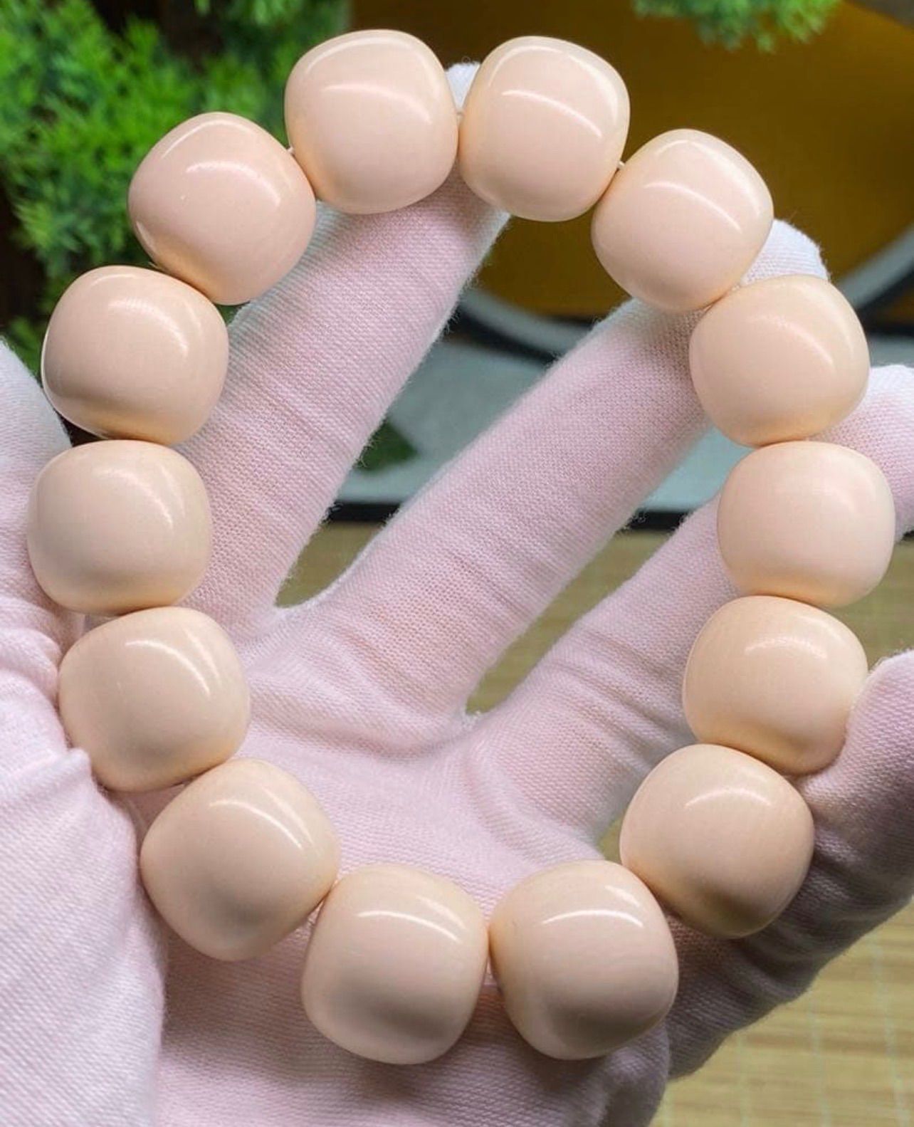 天然マンモス牙美しい手作り彫刻 原色古型 ブレスレット - メルカリ