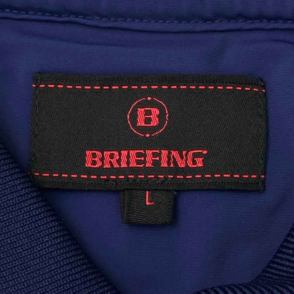 サイズ：L BRIEFING GOLF ブリーフィング 半袖ポロシャツ ネイビー系