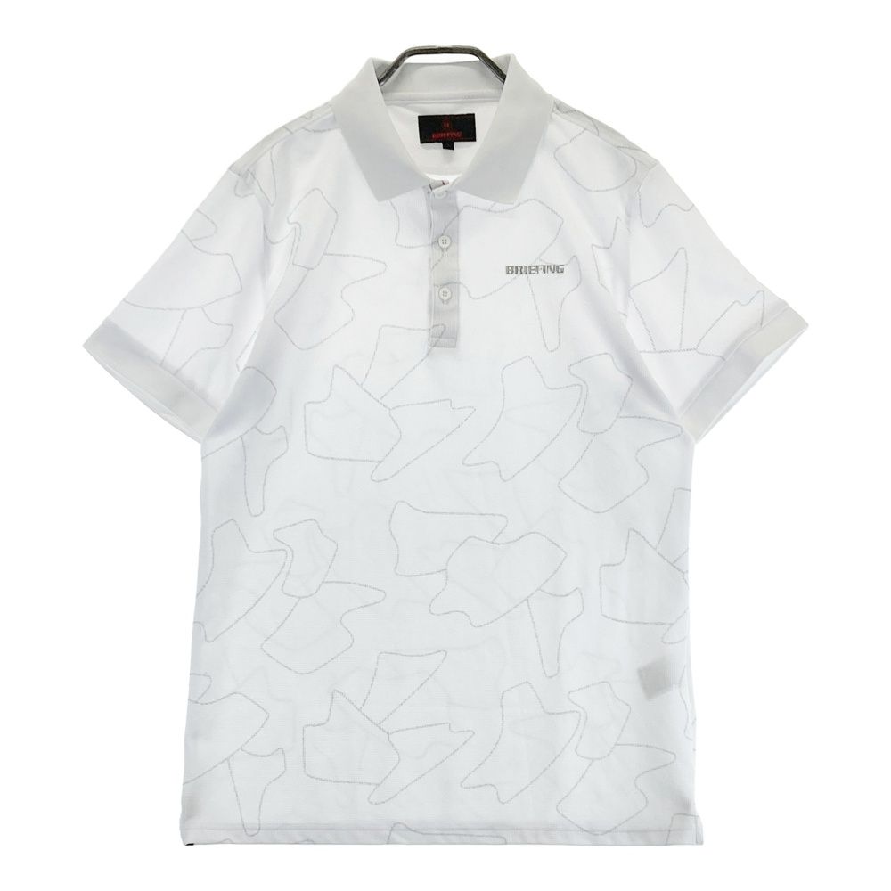 サイズ：L BRIEFING GOLF ブリーフィング 半袖ポロシャツ 総柄