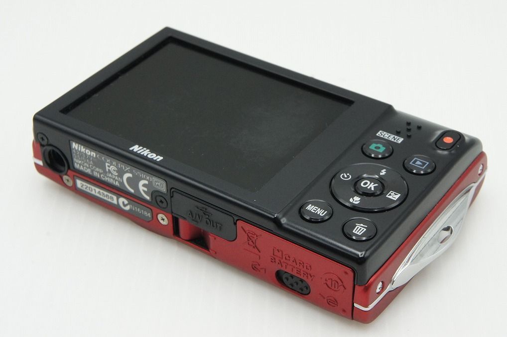 良品 Nikon ニコン COOLPIX S5100 コンパクトデジタルカメラ レッド