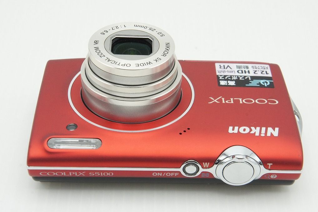 良品 Nikon ニコン COOLPIX S5100 コンパクトデジタルカメラ レッド