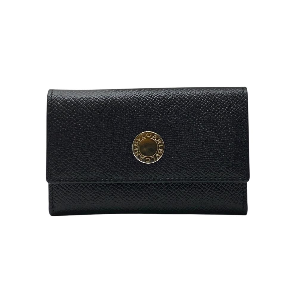 ブルガリ ブルガリブルガリ 6連 キーケース ロゴ コンパクト レザー ブラック シルバー 20234 BVLGARI 実用性 上品 高級感