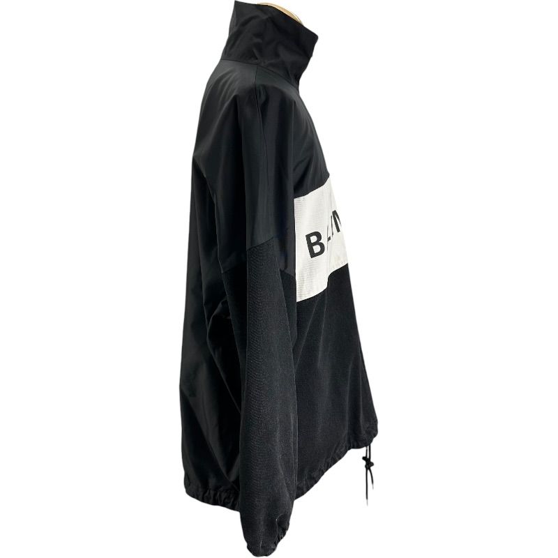 バレンシアガ BALENCIAGA デニム切替ロゴポプリンジャケット 529213