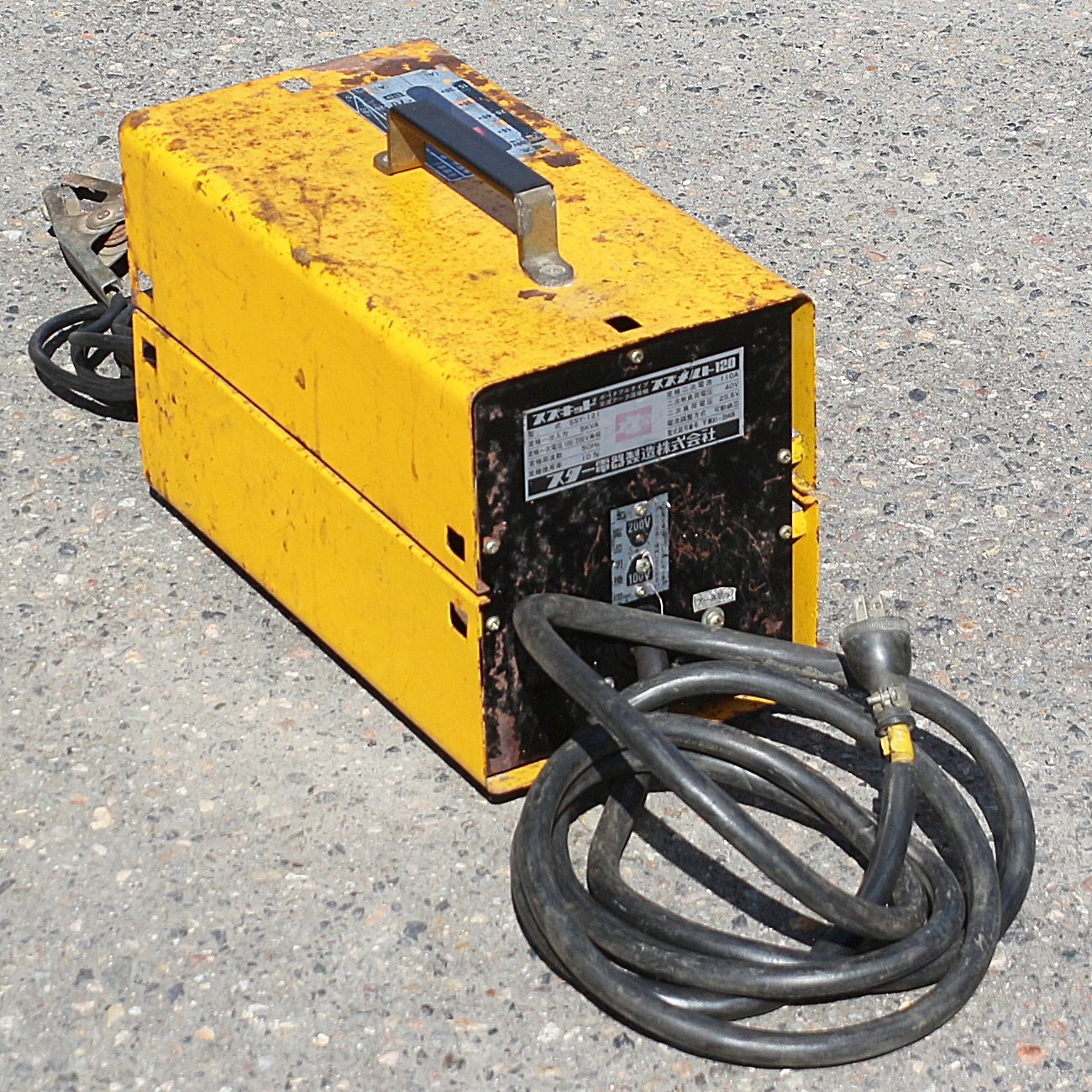 新潟発 スター電気 ポータブルタイプ交流アーク溶接機 スズメルト120 SSY-121 100 V 50 Hz 鉄工 金属 加工 工具