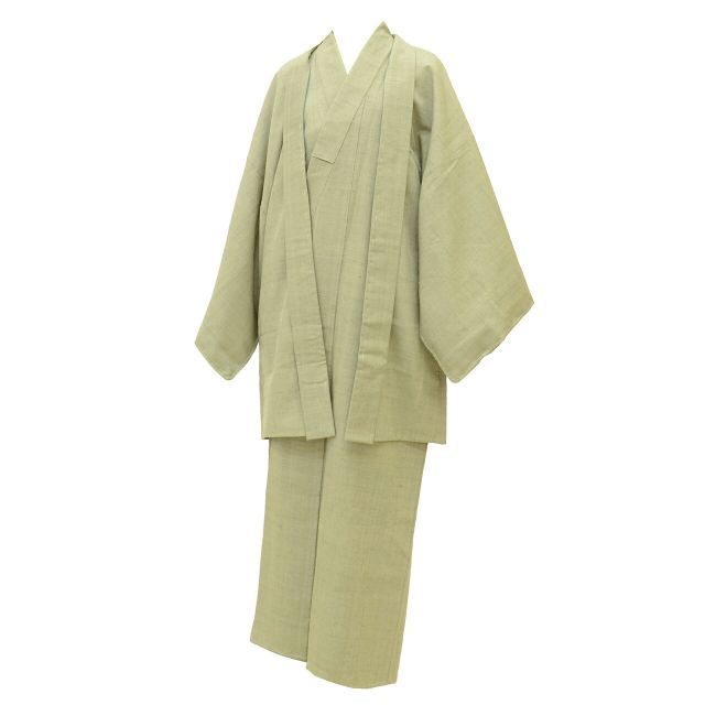 リサイクル着物 羽織 アンサンブル 男性 紬 正絹 未使用品 裄72cm 身丈