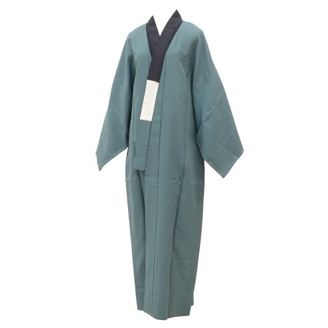 長襦袢 男性用 袖無双 化繊 リサイクル長襦袢 仕立て上がり 裄66.2cm