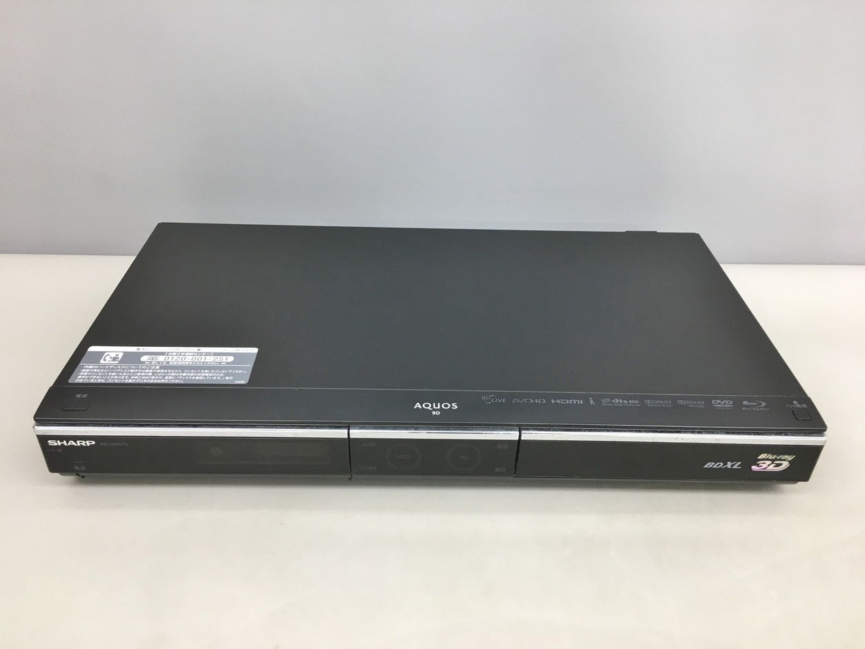シャープ SHARP ブルーレイレコーダー AQUOS BD-HDW75 ブラック 500GB